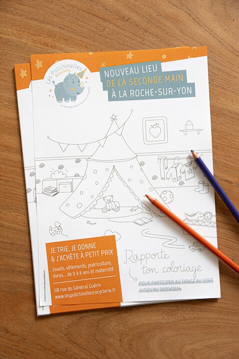 Création d'illustrations type coloriage