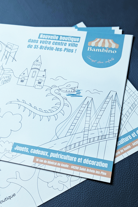 Création d'illustrations type coloriage