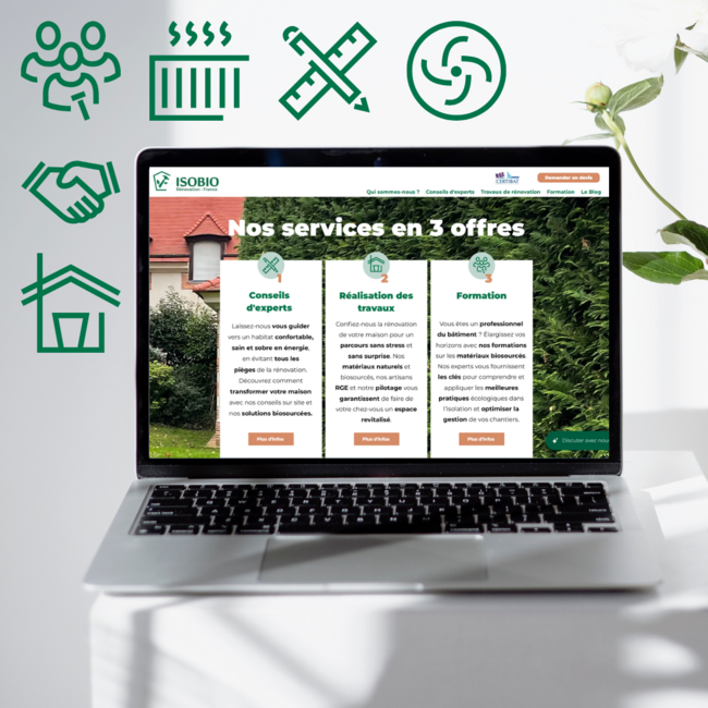 Création de pictos pour le site isobio.fr