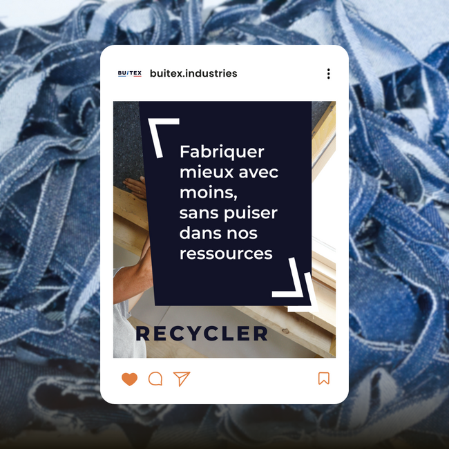 Conception d'un gabarit réseaux sociaux Buitex